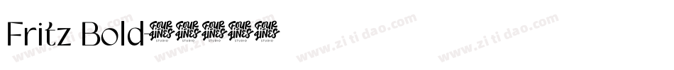 Fritz Bold字体转换